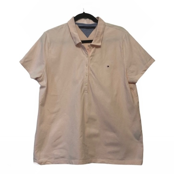 Light Pink Tommy Hilfiger Polo Shirt - Picture 1 of 7